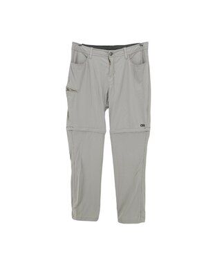 OUTDOOR RESEARCH Women's Ferrosi Convertible Pants Light Gray Stretch Size 12